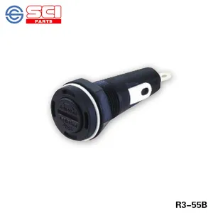 מחזיקי נתיך SCI במתח גבוה 6*30 20A 250V R3-55A R3-55B סוג בורג עם קיבולת שבירה גבוהה UL CSA מוסמך אום פלסטיק