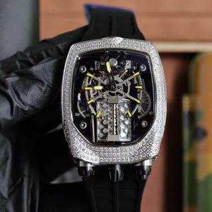 Reloj mecánico automático clásico de alta calidad con bisel de diamantes, diseño de esqueleto, manecillas luminosas, estilo deportivo y ejecutivo, OEM - Product Image 3