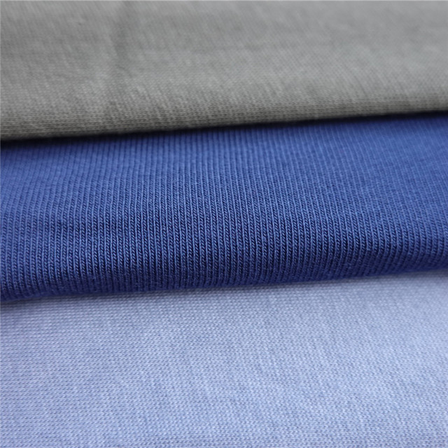 65% Poly 35% Cotton Single Jersey Fabric Custom Dyeing TC Knit Fabric 65 Polyester 35 Cotton Knit Jersey Fabric