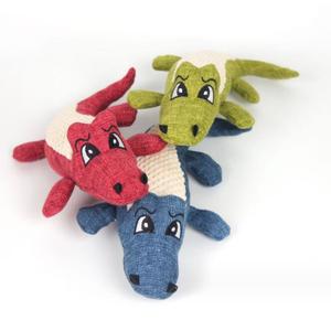 Squeak ses timsah isırmaya dayanıklı Molar Pet keten peluş mısır çekirdekleri tasarım içinde oyuncak Pet diş temizleme oyuncak - Product Image 1