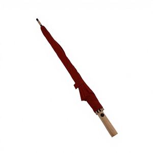 Parapluie de golf grand format 27 pouces 8K, rouge, écologique, coupe-vent, impression de logo OEM, pongé 190T sans PFC, pour cadeaux d'affaires - Product Image 4