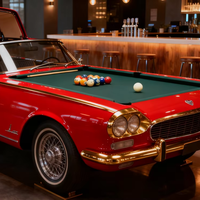 Table de billard professionnelle de style moderne pour l'extérieur Table de billard pour voiture avec caractéristiques respectueuses de l'environnement