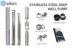 <span class=keywords><strong>Pompe</strong></span> submersible <span class=keywords><strong>pour</strong></span> puits profond en acier inoxydable, moteur monophasé 1,5 CV, haute pression, débit de 18 <span class=keywords><strong>m</strong></span>³/h, <span class=keywords><strong>profondeur</strong></span> maximale de 70 <span class=keywords><strong>m</strong></span> <span class=keywords><strong>pour</strong></span> - Product Image 3