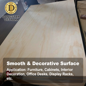 Lámina de Madera Contrachapada de Pino de 4x8 pies, Suministro de Fábrica, Madera Contrachapada Laminada Impermeable para Muebles y Construcción - Product Image 1
