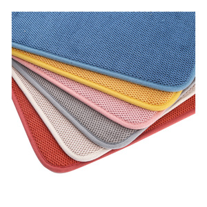 <b>Kitchen</b> Non-slip Draining Pad Quick Dry Tableware Placemat Microfiber Absorbent <b>Table</b> Placemat Non Heat Resistant - Product Image 1