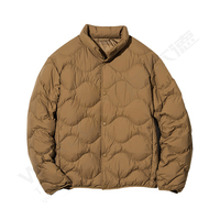 Manteau d'hiver personnalisé Streetwear veste en duvet chaud épais bulle doudoune hommes vestes imprimé coton décontracté tissé matelassé veste nylon