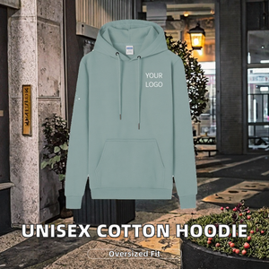 Sweat-shirt à manches longues unisexe en molleton 100% coton, logo brodé, impression personnalisée, sweat-shirt oversize pour homme - Product Image 2