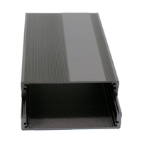 Al6063 Boîtier en aluminium extrudé 69x27mm boîtier de circuit imprimé électrique à corps divisé pour l'électronique et les instruments