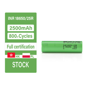 Batería <span class=keywords><strong>Lion</strong></span> INR18650-25R 25R 2500mAh <span class=keywords><strong>Recargable</strong></span> Cilíndrica con Cátodo Líquido LiNiMnCoO2 para Carritos de Golf, Herramientas Eléctricas y Embarcaciones - Product Image 1