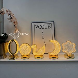 Cross-border wholesale creative star and moon night <b>light</b>, rechargeable touch tri-color bedroom bedside ambient <b>light</b>, - Product Image 4