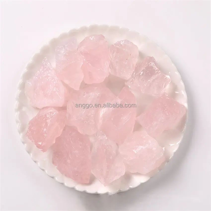 Розовый цветочный горшок пейзаж оригинальный измельченный декоративный материал ремесленные кристаллы целебные камни