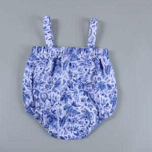 Tutina Floreale con Bretelle Triangolari per Neonati - Product Image 3