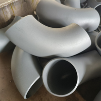 Coude sanitaire en acier inoxydable soudé DN 150 à 45 degrés pour la vente en gros aux fabricants