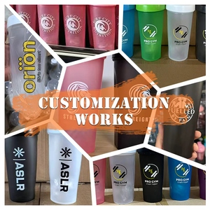 Bouteilles Shaker Protéinées de Sport Personnalisables avec Logo – 400ml et 600ml – Idéales pour Pré-Entraînement et <span class=keywords><strong>Whey</strong></span> – Meilleures Ventes - Product Image 6