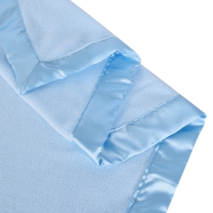 Mantas de poliéster de punto supersuaves y lavables, forro Polar liso de satén, para bebés - Product Image 6