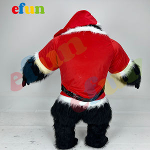 Efun Infla table Walking Tragbare Riesen Gorilla Maskottchen Kostüm Mensch Größe Weihnachten Gorilla zu verkaufen - Product Image 6