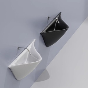 Lavabo Ovale in Ceramica dal Design Moderno, Monoforo, da Bagno, Colore Personalizzabile, da Appendere a Parete, Accessorio Domestico di Tendenza - Product Image 3