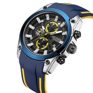 Relojes MEGIR 2144 para Hombre, Reloj de Pulsera Deportivo con Correa de Silicona, Cronógrafo para Hombre - Product Image 3