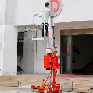 <span class=keywords><strong>Platform</strong></span> <span class=keywords><strong>Lift</strong></span> Aluminium Vertikal Satu Tiang 4m 6m 10m, <span class=keywords><strong>Lift</strong></span> Satu Orang, <span class=keywords><strong>Lift</strong></span> Listrik dari Paduan Aluminium, Kapasitas 100-150kg - Product Image 4