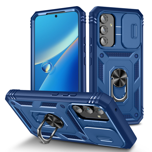 Free Sample Slide Camera Rugged Phone Case for Samsung for Galaxy A54 A34 A24 A14 A04 5G Protective Phone Cover Accessory
