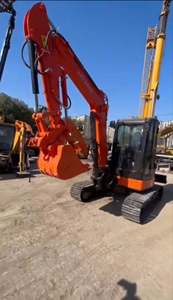 Mini-excavatrice sur chenilles Hitachi ZX55 d'occasion du Japon, 5 tonnes, avec lame de bulldozer, Hitachi 55 d'occasion - Product Image 3