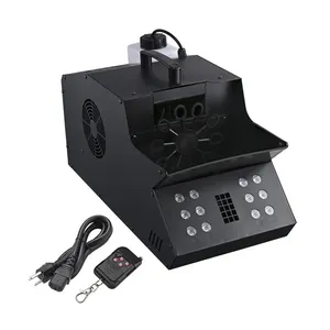 Machine à fumée portable 1500W LED <span class=keywords><strong>DMX</strong></span> 512, machine à bulles de brouillard <span class=keywords><strong>dmx</strong></span>, équipement d'éclairage de scène LED professionnel - Product Image 2