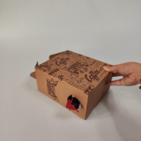 Boîtes d'expédition en carton ondulé recyclé écologiques en gros pour emballage alimentaire, taille personnalisée, impression offset 4 couleurs, pour sushis et chips de pommes de terre