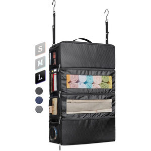 Folding <b>Hanging</b> Over <b>Door</b> Organizer with 5 Dust-Proof Pocket Organizer for Kid's Toys - Product Image 2