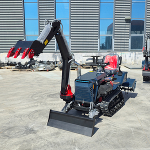 Euro 5 Mini Tiller Machine Crawler Tractor 25hp 35hp 18.4kw Mini Crawler Tractor Tiller <b>Cultivator</b> for Sale - Product Image 1