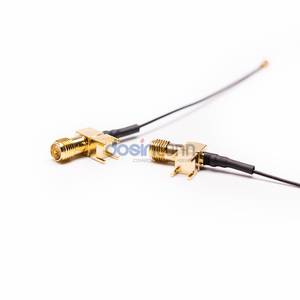 Cavo SMA (angolo retto) a U.FL con connettore RF ad angolo retto RP-SMA femmina DIP per montaggio su PCB - Product Image 4