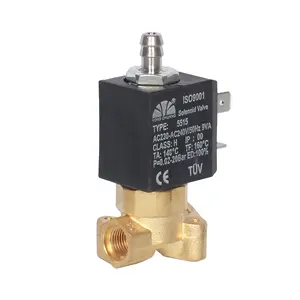 Yongchuang 5515-07 coffee machine 3-way 24V brass solenoid valve 12v china