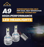 Système d'éclairage automobile pour phares à LED H1 H13 9012 9005 9006 H11 Ampoule de phare antibrouillard à LED 6000K Température de couleur Aluminium