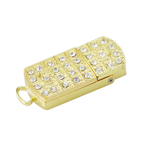 Mặt Dây chuyền Kim Loại ngón tay cái Kim Cương Vòng cổ bộ nhớ 4GB 8GB 16GB 64GB 128GB lưu trữ đồ trang sức cô gái mới dễ thương 128GB pha lê ổ đĩa <span class=keywords><strong>flash</strong></span> - Product Image 6