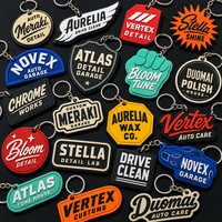 Porte-clés en PVC souple avec logo personnalisé, mini-plaque thermoformée, figurine gravée sur mesure, ensemble de bienvenue, conception rapide