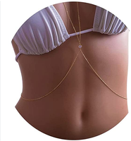 Chaîne de corps croisée pour femme, style soutien-gorge et ceinture, avec pampilles, pour la décoration mode