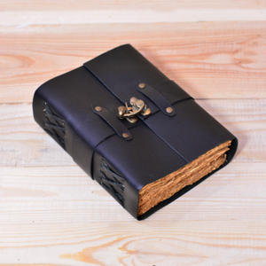 Genuine Leather <b>Journal</b> Diary Notebook Handmade A5 Vintage Leather Planner with Deckle Edge Paper <b>Writing</b> <b>Journal</b> - Product Image 3