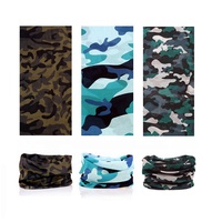 Bandeau de tête personnalisé imprimé, sans couture, pour la pêche, bandana, durag, écharpe de motard, cagoule, bandana facial, en provenance de Chine