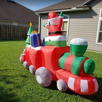 North Pole Express Train vacances gonflable personnalisé PVC pliable décoration de noël