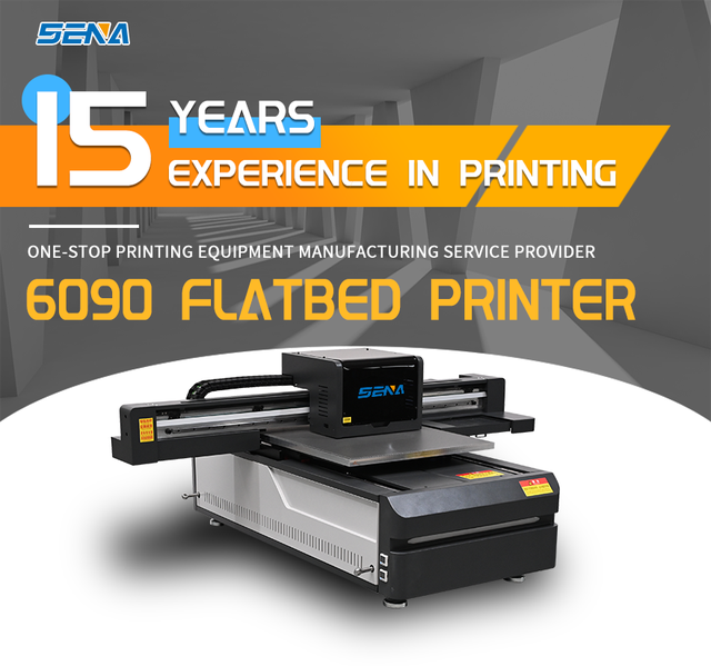UV Printer Flatbed 6090 Label Printer 5 Color CMYKW Visual AI High Speed Pro Max for Phone Case Metal Wood PVC Ceramic Billboard