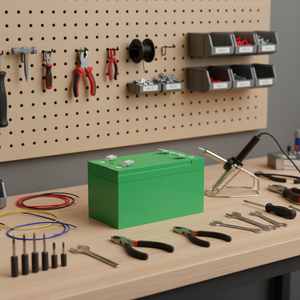 EJ12-7A 12V 7Ah <span class=keywords><strong>Plastic</strong></span> Batterijdoos Aluminium Batterijrek voor Vissen Kajak E-Bike 18650 Cilinder Batterijdozen Rekken - Product Image 3