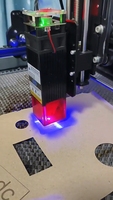 Machine de gravure et de découpe CNC automatique TOHAN Mini avec moteur de broche 3kW, boîte de vitesses PLC, gravure laser, table 400x400mm, NC Studio