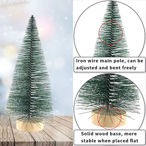 Árbol de Navidad Artificial de PVC Ecológico de Alta Calidad, Mini Árbol de Pino de Escritorio, Adorno DIY, Diseño Realista para el Hogar, Año Nuevo - Product Image 3