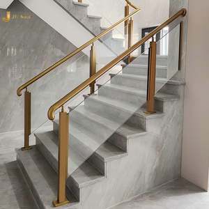 Pasamanos de Acero Inoxidable con Acabado PVD Moderno EX1043 para Proyectos de Interiores de Hoteles de Lujo, Oficinas, Edificios y Restaurantes - Product Image 4