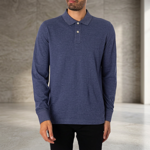 Custom Logo <b>Men</b> Rugby Polo <b>Shirt</b> High Quality Cotton Private Label Supplier <b>Men</b> Rugby Style Polo <b>Shirt</b> Long Sleeve Cotton <b>Shirt</b> - Product Image 1