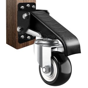 2,5/3 Zoll Werkbank Tischsäge Mobile Lenkrolle Traglast 660/880lbs (ca. 300/400kg) Fußbetriebene Abnehmbare Einziehbare Räder - Product Image 1