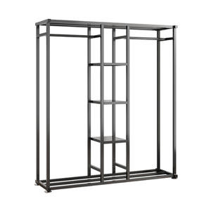 Porte-manteau de salle de bain contemporain en bambou à double rangée de style ouvert, écologique, mobilier de maison, grande capacité, séche-linge d'intérieur GH Hebei - Product Image 1