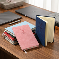 Carnet A5 à couverture souple en peau de mouton épaisse, imprimé offset, avec logo personnalisé, coffret cadeau d'affaires, fabriqué en Chine