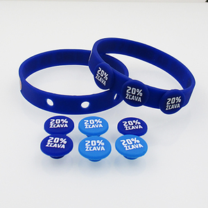 Tùy chỉnh cá nhân kinh doanh <span class=keywords><strong>Silicone</strong></span> dây đeo cổ tay tùy chỉnh Vòng đeo tay cao su với nút trang trí quảng cáo - Product Image 4