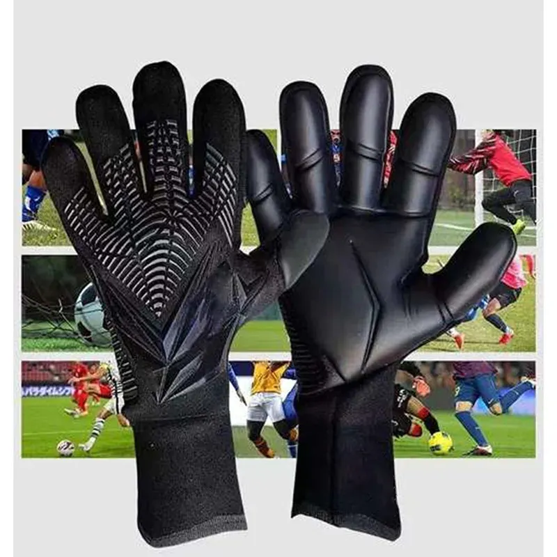 Guantes de fútbol de látex profesional, guantes de portero de balón de fútbol para niños y adultos, guantes de protección para niños