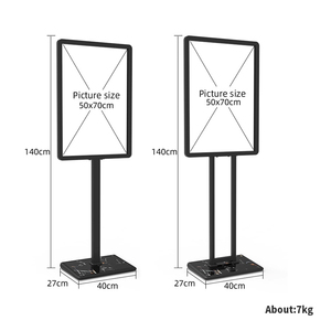 <span class=keywords><strong>Panneau</strong></span> debout en acier bon marché de présentoir <span class=keywords><strong>extérieur</strong></span> populaire d'affiche pour la publicité - Product Image 5